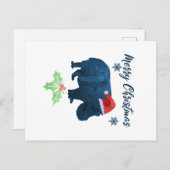 KerstHippo Briefkaart (Voorkant / Achterkant)
