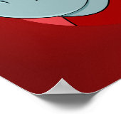 Kersthippo-cartoon Poster (Hoek)