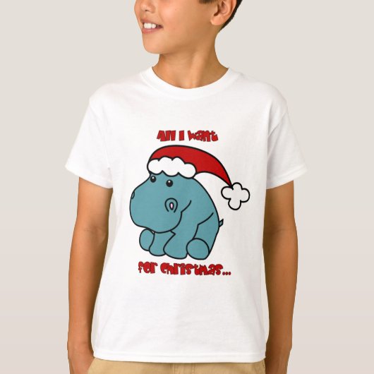 KerstHippo T-shirt (Voorkant)