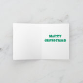 Kersthipsta Santa Claus Feestdagen Kaart (Binnen)