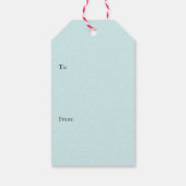 Kersthipster Fox Cadeaulabel (Achterkant)