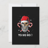 Kerstho hoe Pirate Santa Funny Pajamas Fami Kaart (Voorkant)
