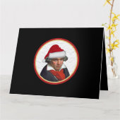 Kersthoed Kerstmis Beethoven Klassieke Symfonie M Kaart (Gele Bloem)