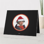 Kersthoed Kerstmis Beethoven Klassieke Symfonie M Kaart (Achterkant)