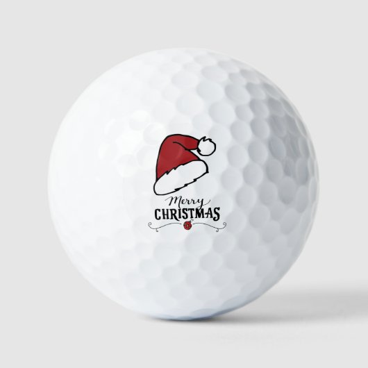 Kersthoed voor Kerstmis voor Golfer Christmas Golfballen (Voorkant)
