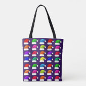 kersthoeden boodschappentas tote bag (Achterkant)