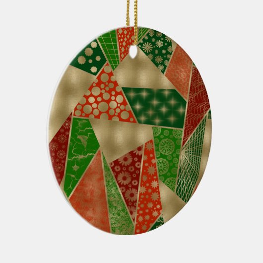 kersthoek keramisch ornament (Rechts)