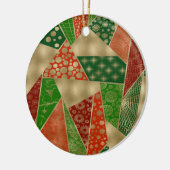 kersthoek keramisch ornament (Links)