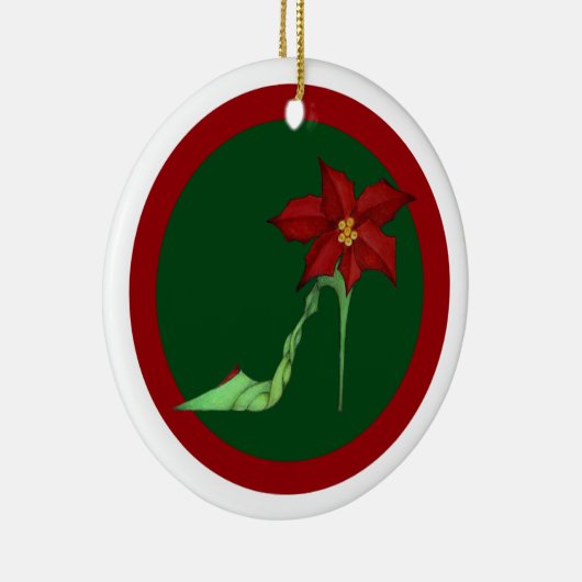 Kersthoge wintersieraad keramisch ornament (Rechts)