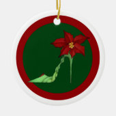 Kersthoge wintersieraad keramisch ornament (Voorkant)