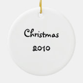 Kersthoge wintersieraad keramisch ornament (Achterkant)