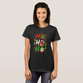 Kersthoho Dog Paws T-shirt (Voorkant volledig)