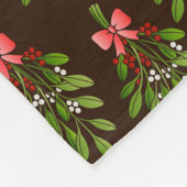 KerstHollies - Fleece Blanket Deken (Hoek)
