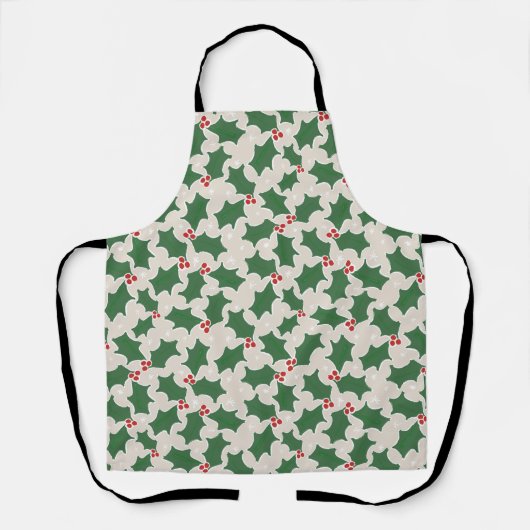KerstHolly Apron Schort (Voorkant)
