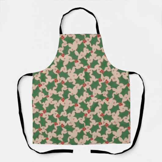KerstHolly Apron Schort (Voorkant)