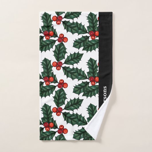 KerstHolly Bad Handdoek (Handdoek)