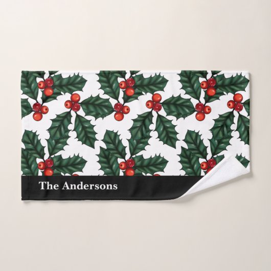 KerstHolly Bad Handdoek (Handdoek)