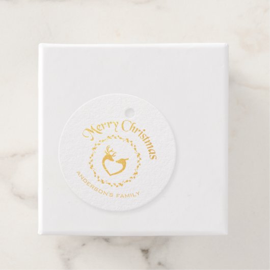 KerstHolly Berries Bedankjes Labels (Met doos)