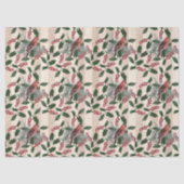 KerstHolly Berries en Vogelontbinding Tissuepapier (Voorkant)