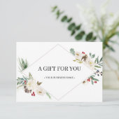 KerstHolly Berry & Floral Cadeat (Staand voorkant)