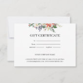 KerstHolly Berry & Floral Cadeat (Achterkant)