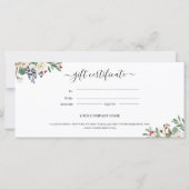 KerstHolly Berry & Floral Cadeat (Achterkant)