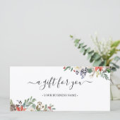 KerstHolly Berry & Floral Cadeat (Staand voorkant)