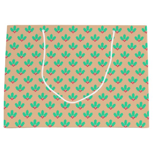 KerstHolly Berry Groot Cadeauzakje (Voorkant)