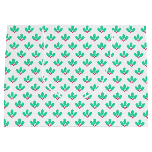 KerstHolly Berry Groot Cadeauzakje (Voorkant)