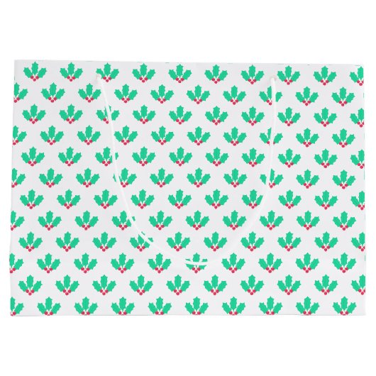 KerstHolly Berry Groot Cadeauzakje (Achterkant)