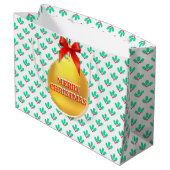 KerstHolly Berry Groot Cadeauzakje (Achterkant Gekanteld)