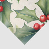 KerstHolly Berry Tissuepapier (Detail)