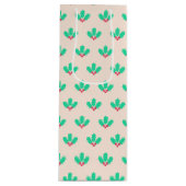 KerstHolly Berry Wijn Cadeautas (Voorkant)