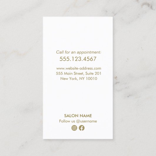 KerstHolly Branches Korting Coupon Business Visitekaartje (Achterkant)