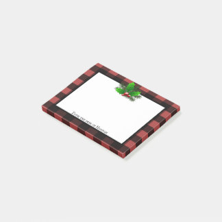 KerstHolly Buffalo Pset op maat Post-it® Notes