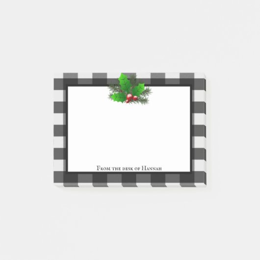 KerstHolly Buffalo Pset op maat Post-it® Notes (Voorkant)