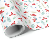 KerstHolly Cadeaupapier (Rol Hoek)