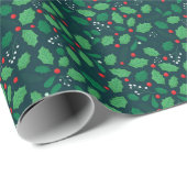 KerstHolly Cadeaupapier (Rol Hoek)