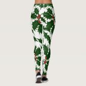 KerstHolly en Berries Leggings (Achterkant)