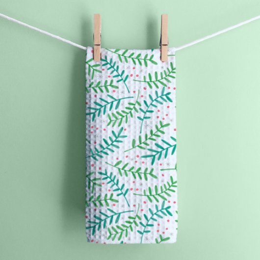 KerstHolly en Berries Theedoek