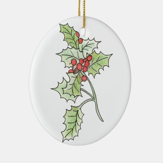 KerstHolly en Berry Ornament (Rechts)
