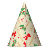 KerstHolly en lint Feesthoedjes (Achterkant)