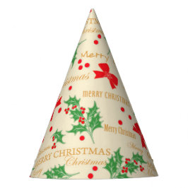 KerstHolly en lint Feesthoedjes