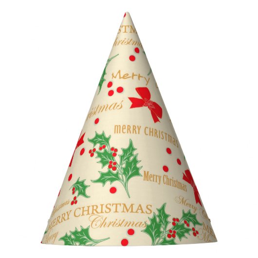 KerstHolly en lint Feesthoedjes (Voorkant)