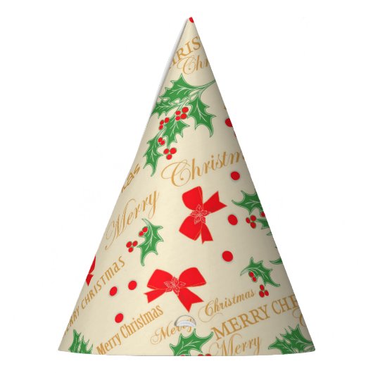 KerstHolly en lint Feesthoedjes (Links)