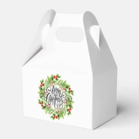 KerstHolly Favor Box Bedankdoosjes (Achterkant)