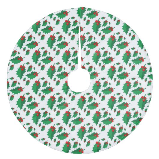 KerstHolly Fleece Kerstboom Rok (Voorkant)