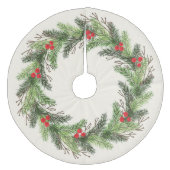 KerstHolly Fleece Kerstboom Rok (Voorkant)