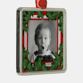 KerstHolly, Foto-Lijst, Red Ribbon Ornament (Rechts)