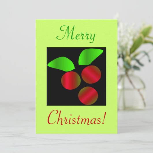 KerstHolly IV Kaart (Staand voorkant)